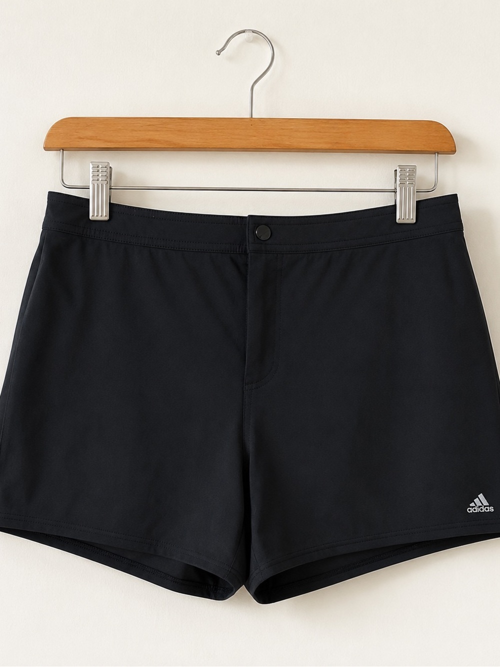Adidas Women’s Black Athletic Running Shorts Built In Brief Liner Size Large